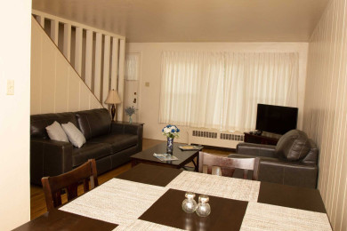Chapel Townhome living room & dining